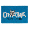 DISNEY - STITCH - Ohana - Paillasson Bleu