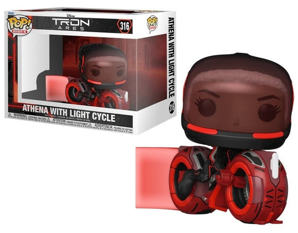 DISNEY - TRON ARES - POP Ride N° 316 - Athena with light cycle