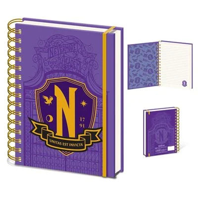 SERIES - MERCREDI - Bouclier Nevermore - Carnet de notes A5