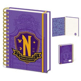SERIES - MERCREDI - Bouclier Nevermore - Carnet de notes A5