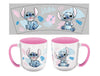 DISNEY - STITCH - Watercolor Rose - Mug Elite Intérieur Coloré - 384ml