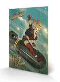 DC COMICS - Harley Quinn Bombshells - Impression sur bois 40x59cm
