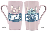 DISNEY - STITCH & ANGEL - I'm not a Morning Alien - Mug Latte 470ml