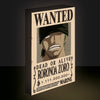 ANIME - ONE PIECE - Zoro Wanted - Canvas Lumineux 40X30 Cm